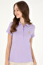 Women's Lilac Basic T-Shirt 50280065-Vr034 - 3