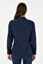 Women's Navy Long Sleeve Basic Shirt 50295704-VR033 - 5