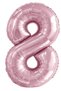 Number Balloon Pink Color Foil Balloon Helium Balloon