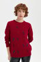 Women's Crew Neck Seamless Wool Sweater V.Çürüğü