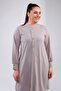 Women's Hijab Large Size Long Sleeve Ayrobin Shirt Tunik Gray - 3