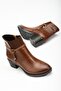 Women's Heeled Boots Daily Tan Color Elastic Thick Heeled Boots