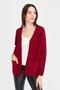 Women's V-Neck Seamless Wool Cardigan with Diamond Pattern Buttons on the Front V.Çürüğü - 2