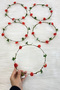 Bridalmaid Crown with Red Rose Petals, Bridal Henna Night Wedding Bride Bachelorette Party Circumcision - 3