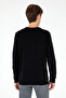 Men's Regular Fit Crew Neck Black Sweatshirt 50293362 -Vr046 - 5