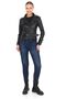 Genuine Leather Black Women's Biker Coat - 6