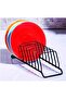 Countertop Mini Plate Holder with Metal Compartment - Dish Rack - 3