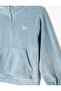 Velvet Sweatshirt Stand Collar Half Zip Long Sleeve - 3