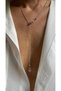 Steel Elevator Mini Silver Heart Detailed Y Necklace - 2