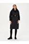 Black Hooded Coat 50272489 -Vr046