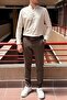 Men'S, Standard-Fit, a Quality, Old Money, Fabric Trousers 269 - 5
