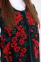 Women's Crew Neck Floral Wool Vest Black - 3