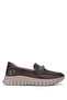 Women's Genuine Leather Brown Loafer Shoes