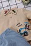 Baby Boy Set, Fun Patterned Traffic, 9 Months, 12 Months, 18 Months, 2 Years Old - 3