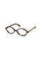 04Zs Vau08N 50 Women's Oval Melted Brown Bone Sunglasses