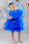 23 April Girls' Birthday Dress with Pompom Sleeves Buckled Evening Dress - 4