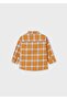 Baby Checkered Shirt Orange - 2