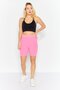 Women Sportswear Fit Textured Shorts, Pink - 2