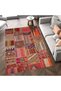 Aysu Collection Multicolored Patchwork Look Woven Base Modern Decorative Carpet Aysu15 - 4