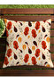 Autumn Themed 43X43 Velvet Cushion Cover - 7