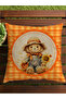 Autumn Themed 43X43 Velvet Cushion Cover - 7