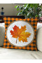 Autumn Themed 43X43 Velvet Cushion Cover - 7