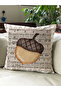 Autumn Themed 43X43 Velvet Cushion Cover