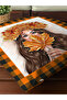Autumn Themed 43X43 Velvet Cushion Cover - 3
