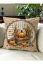 Autumn Themed 43X43 Velvet Cushion Cover - 6