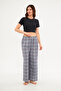 Women's Seamless Side Printed Spanish Leg Pajama Bottoms - 4