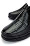 Women's Genuine Leather Black Casual Shoes - 4