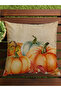 Autumn Themed 43X43 Velvet Cushion Cover - 7