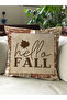 Autumn Themed 43X43 Velvet Cushion Cover - 6