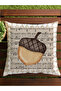 Autumn Themed 43X43 Velvet Cushion Cover - 2