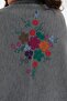 Women's Floral Embroidered Shawl G.Melange - 6