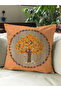 Autumn Themed 43X43 Velvet Cushion Cover