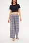 Women's Seamless Side Printed Spanish Leg Pajama Bottoms - 5