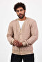 Men's Button Closure Pocket Knitwear Mink Knitted Cardigan Mz89916 - 8