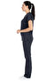 Anthracite Lycra Thin Fabric Scrubs Doctor Nurse Jersey Bat Sleeve Surgical Suit - 5