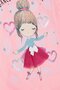 Girl's Tights Set Ballerina Girl Glitter Printed 1.5-5 Years, Powder - 6