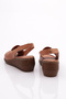 Women's Sandals with Back Tie Hole, Brown 211535106 - 3