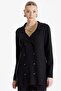Black Knitwear Double Breasted Jacket and Trousers Set - 3