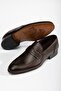Genuine Leather Leather Laceless Brown Men's Classic Shoes - 3