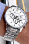 Original Men's Gift Wristwatch 3 Atm Water Resistant Silver Color Steel Band Mce2017C2 - 3