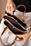 Women's Sand-Tan Hand and Shoulder Bag-Bd2203 - 3