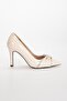 Patent Leather Thin Heel Stoned Skin Women's Stiletto - 4