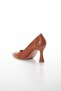 Skin Thin Heel Tan Large Size Women's Shoes Heels Stiletto - 5