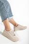 Thin Sole Bonded Skin Nude Women's Sports Shoes - 2