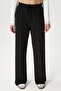Women's Moment Laced Lycra Black Palazzo Trousers with Elastic Waist - 2