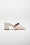Wicker and Flat Tekbant Ten Women's Heeled Slippers - 3